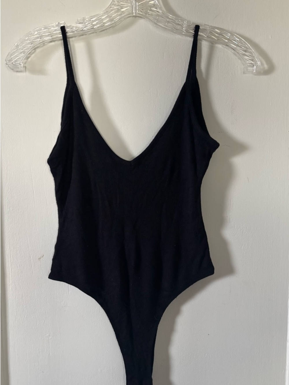 Collusion Black Thong Bodysuit